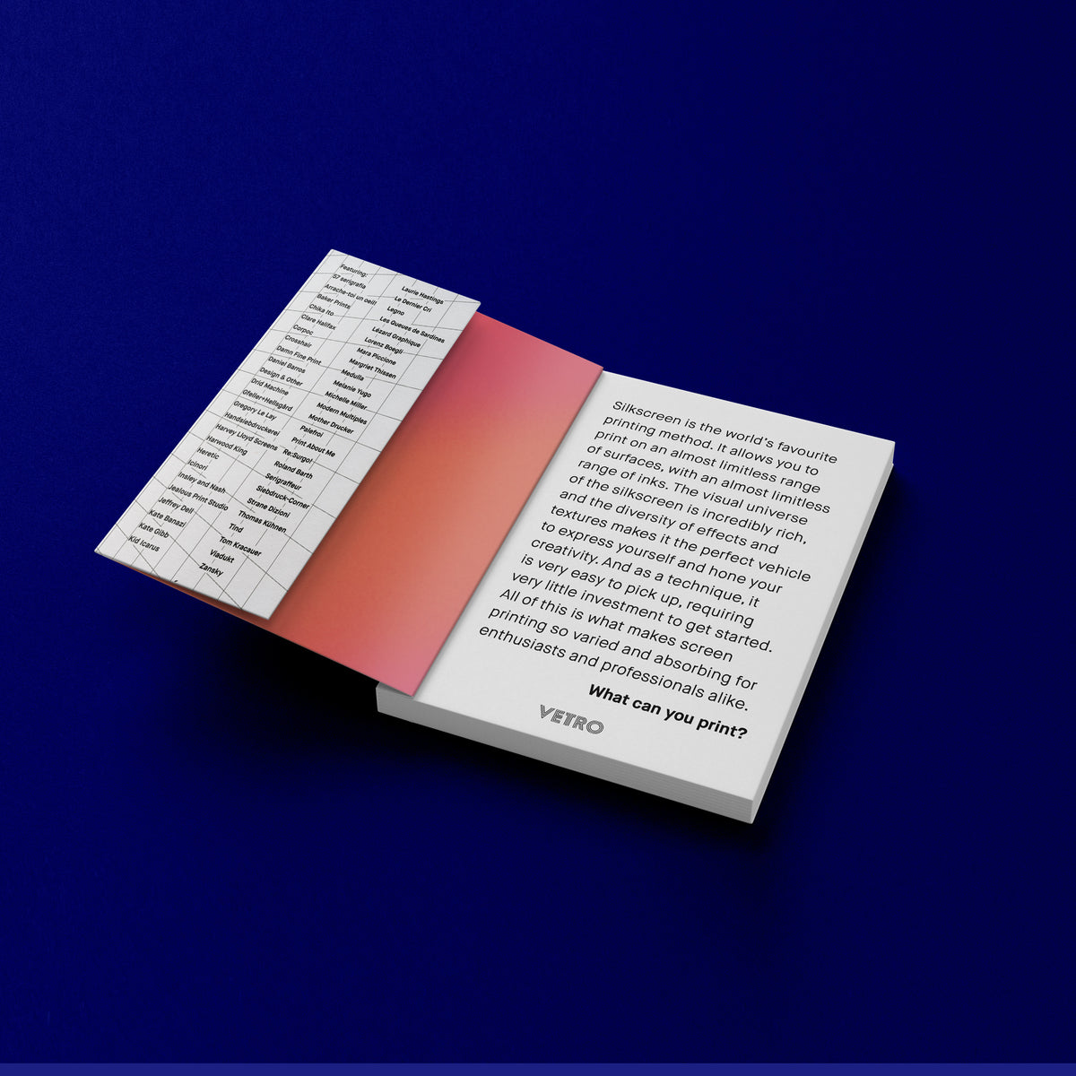 Silkscreen Masters – vetroeditions