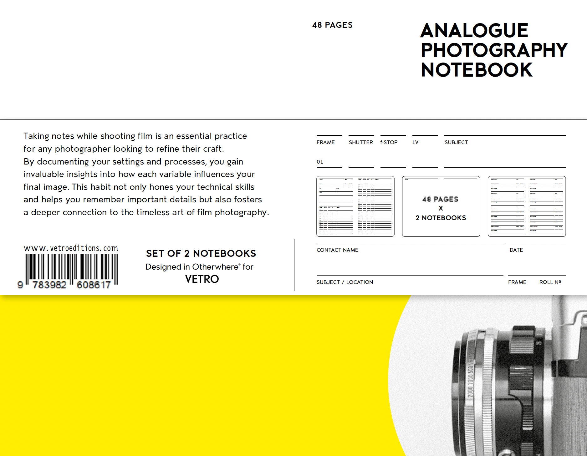 Analogue Photography Notebooks (x2)